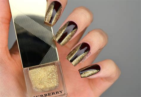 burberry gold shimmer nail polish